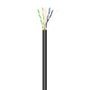 Aisens Bobina de Cable de Red CAT.6 UTP Exterior Impermeable 100m Negro AWG23